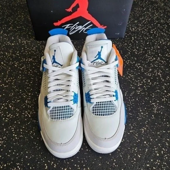 Air Jordan 4 Retro Military Industrial Blue FV5029-141 Men's - Picture 4 of 8